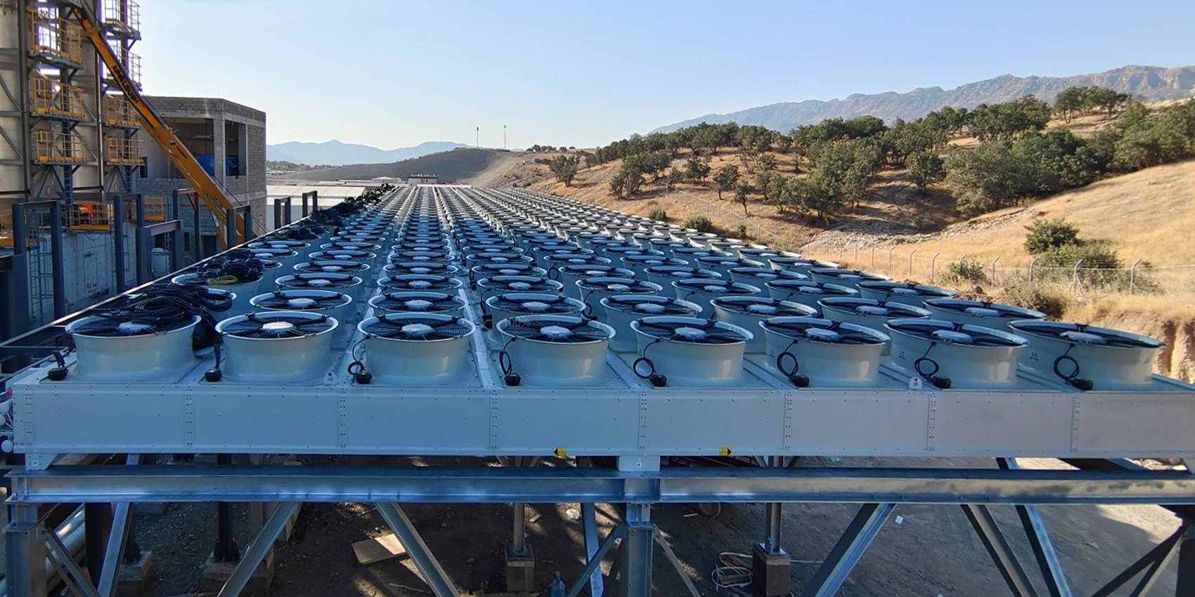 伊拉克柴油发电机套装散热器水箱项目